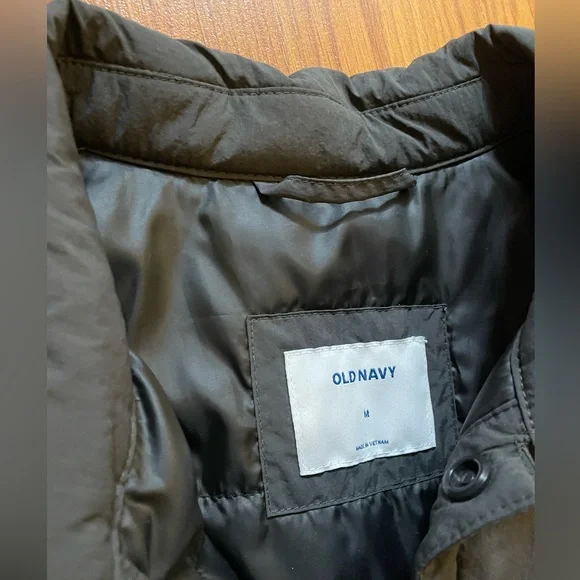 Mens Thermal Lightweight Water Resistant Grey Old Navy Jacket New Medium - Picture 4 of 6